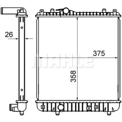 Aušinimo radiatorius
MAHLE CR 837 000S, MAHLE