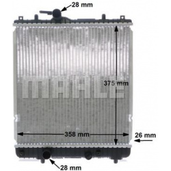 Aušinimo radiatorius
                                MAHLE                                CR 837 000S, MAHLE, CR837000S, aut