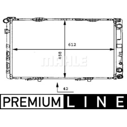 Aušinimo radiatorius
                                MAHLE                                                CR 283 000P, MAHLE
