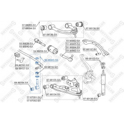 Stabilizatoriaus traukė
                                STELLOX                                56-98043-SX, STELLOX, 56-9804