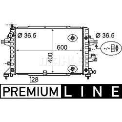 Aušinimo radiatorius
                                MAHLE                                                CR 1858 000P, MAHL