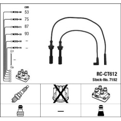 uždegimo laido komplektas
                                NGK                                                RC-CT612, NGK, 