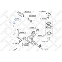 stabilizatoriaus įvorė
                                STELLOX                                                89-73014-SX, 