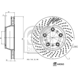 stabdžių diskas (1vnt)
                                FEBI BILSTEIN                                                44060, 