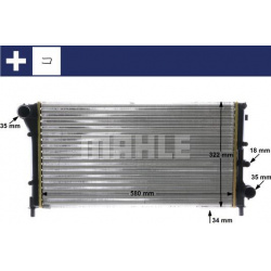 Aušinimo radiatorius
                                MAHLE                                                CR 1453 000S, MAHL