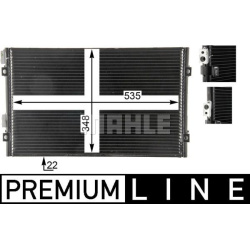 kondensatorius, oro kondicionierius BEHR *** PREMIUM LINE ***
                                MAHLE                          