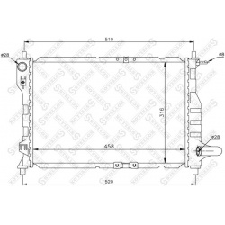 Aušinimo radiatorius
                                STELLOX                                                10-25435-SX, STE