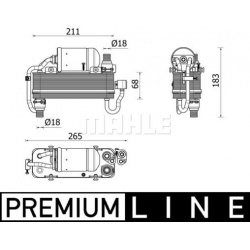 kondensatorius, oro kondicionierius BEHR *** PREMIUM LINE ***
                                MAHLE                          