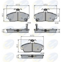 stabdžių trinkelių rinkinys, diskinis stabdys
                                COMLINE                                     