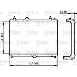 Aušinimo radiatorius
                                VALEO                                                735371, VALEO, 735