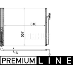 kondensatorius, oro kondicionierius BEHR *** PREMIUM LINE ***
                                MAHLE                          