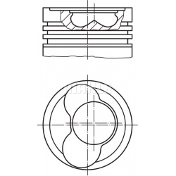 stūmoklis
                                MAHLE                                                030 66 00, MAHLE, 0306600, au