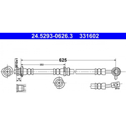 stabdžių žarnelė
                                ATE                                                24529306263, ATE, 245