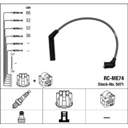 uždegimo laido komplektas
                                NGK                                                RC-ME74, NGK, R
