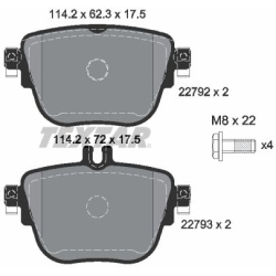 stabdžių trinkelių rinkinys, diskinis stabdys Q+
                                TEXTAR                                   