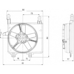 ventiliatorius, radiatoriaus
                                NRF                                                47022, NRF, 4