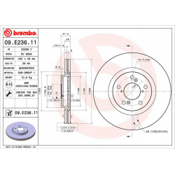 stabdžių diskas (1vnt) PRIME LINE - UV Coated
                                BREMBO                                       