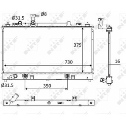 Aušinimo radiatorius
                                NRF                                                58560, NRF, 58560, a