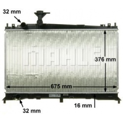 Aušinimo radiatorius
                                MAHLE                                CR 1020 000S, MAHLE, CR1020000S, a