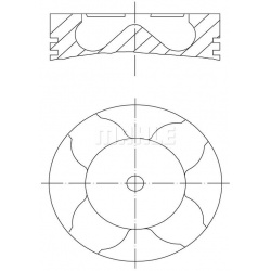 stūmoklis
                                MAHLE                                                010 16 01, MAHLE, 0101601, au