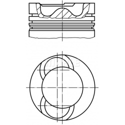 stūmoklis
                                MAHLE                                                061 35 00, MAHLE, 0613500, au