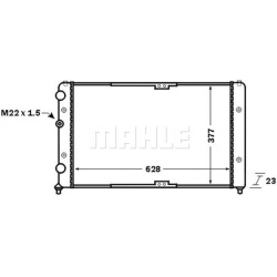Aušinimo radiatorius
                                MAHLE                                                CR 1535 000S, MAHL