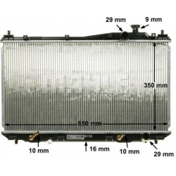 Aušinimo radiatorius
                                MAHLE                                CR 1070 000S, MAHLE, CR1070000S, a