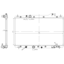 Aušinimo radiatorius
                                NRF                                                550040, NRF, 550040,