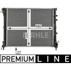 Aušinimo radiatorius
                                MAHLE                                                CR 2000 000P, MAHL