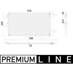 kondensatorius, oro kondicionierius BEHR *** PREMIUM LINE ***
                                MAHLE                          