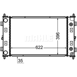 Aušinimo radiatorius
                                MAHLE                                                CR 1425 000S, MAHL