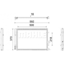 kondensatorius, oro kondicionierius BEHR *** PREMIUM LINE ***
                                MAHLE                          