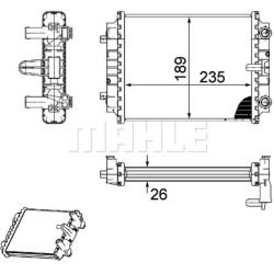 Aušinimo radiatorius
                                MAHLE                                                CR 913 000P, MAHLE
