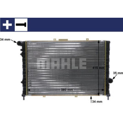 Aušinimo radiatorius
                                MAHLE                                                CR 589 000S, MAHLE