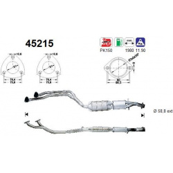 katalizatoriaus keitiklis
AS 45215, AS, 45215,