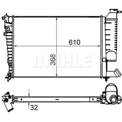 Aušinimo radiatorius
                                MAHLE                                                CR 849 000S, MAHLE