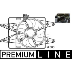 ventiliatorius, radiatoriaus BEHR *** PREMIUM LINE ***
MAHLE
