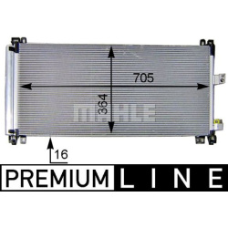 kondensatorius, oro kondicionierius BEHR *** PREMIUM LINE ***
                                MAHLE                          