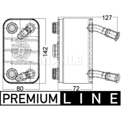 Aušintuvas tepalo
                                MAHLE                                                CLC 113 000P, MAHLE, 