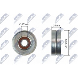 kreipiantysis skriemulys, V formos diržas
                                                RNK-AU-051, NTY, RNK-AU-051, auto 