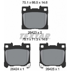stabdžių trinkelių rinkinys, diskinis stabdys
                                TEXTAR                                      