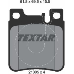 stabdžių trinkelių rinkinys, diskinis stabdys Q+
                                TEXTAR                                   