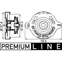 radiatoriaus dangtelis BEHR *** PREMIUM LINE ***
                                MAHLE                                       