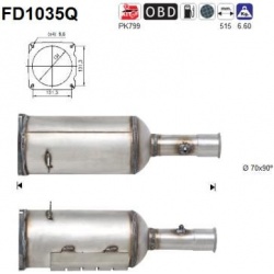 DPF, kietųjų dalelių filtras
FD1035Q, AS, FD1035Q, auto detalė