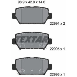 stabdžių trinkelių rinkinys, diskinis stabdys Q+
                                TEXTAR                                   