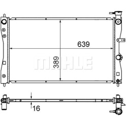 Aušinimo radiatorius
                                MAHLE                                                CR 858 000S, MAHLE