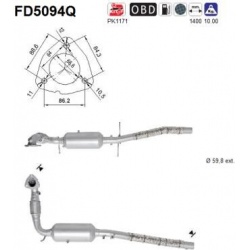 DPF, kietųjų dalelių filtras
FD5094Q, AS, FD5094Q, auto detalė
