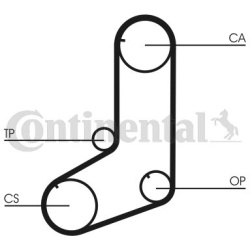 paskirstymo diržas
                                CONTITECH                                CT801, CONTITECH, CT801, auto de