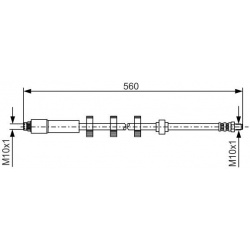 stabdžių žarnelė
                                BOSCH                                                1 987 481 290, BOSC