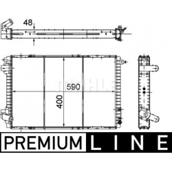 Aušinimo radiatorius
MAHLE CR 151 000P, MAHLE